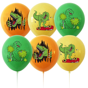 12 Stk. Dinosaurier Ballons für Geburtstag, Deko etc.