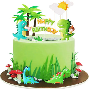 13teiliges Dinosaurier Kuchen Topper Deko für die Geburtstagstorte