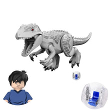 Laden Sie das Bild in den Galerie-Viewer, Jurassic Dinosaurier Figuren mit Mini Figur und Escape Pod