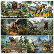 Jurassic World Dinosaurier Happy Birthday Kindergeburtstag Hintergrund Banner