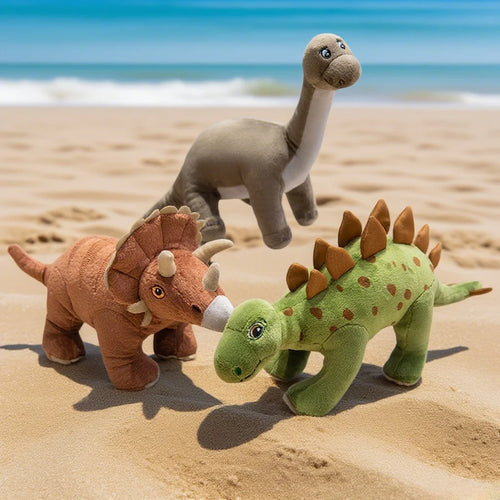 Tolle Triceratops, Stegosaurus, T-Rex, Brontosaurus oder Velociraptor Plüschtier Dinosaurier