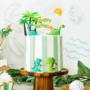 13teiliges Dinosaurier Kuchen Topper Deko für die Geburtstagstorte