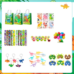 96 teiliges Dinosaurier Geburtstagsfeier Party Set mit vielen Dino Artikeln