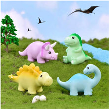 Laden Sie das Bild in den Galerie-Viewer, 8 Stk. Resin Dinosaurier Figuren als Torten oder Kuchen Dekoration