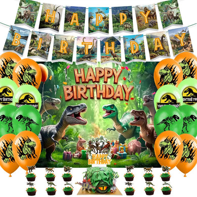 Dinosaurier Geburtstag Kindergeburtstag Deko Set mit 33 Teilen
