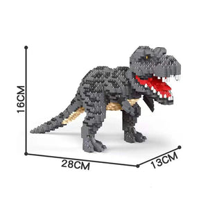 T-Rex, Pteranodon, Triceratops, Velociraptor Klemm-Baustein Spielzeug Dinos