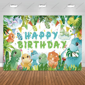 Niedliche Dino Poster Banner für den Kindergeburtstag, Feier, Geburtstag