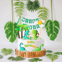 Laden Sie das Bild in den Galerie-Viewer, 13teiliges Dinosaurier Kuchen Topper Deko für die Geburtstagstorte