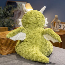 Laden Sie das Bild in den Galerie-Viewer, Süße Flauschige Drachen Dinos mit Flügeln Kuscheltiere