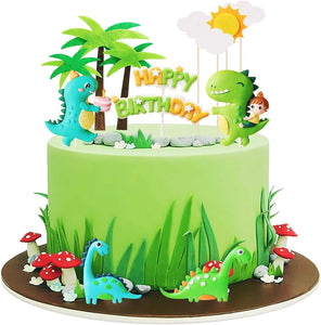 13teiliges Dinosaurier Kuchen Topper Deko für die Geburtstagstorte