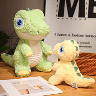 Flauschige Baby Dinos mit großen Augen Stofftier (ca. 23cm)