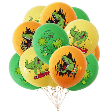 12 Stk. Dinosaurier Ballons für Geburtstag, Deko etc.