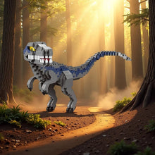 Laden Sie das Bild in den Galerie-Viewer, T-Rex, Pteranodon, Triceratops, Velociraptor Klemm-Baustein Spielzeug Dinos