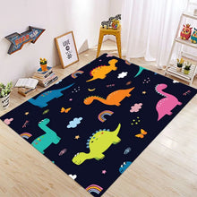 Laden Sie das Bild in den Galerie-Viewer, Spielmatten - Teppiche mit Dinosaurier-Motiv, rutschfest, maschinenwaschbar, für Kinder