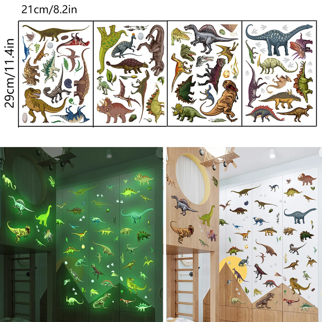 Luminous Dinosaurier Wand Aufkleber Sticker Deko Leuchten in der Nacht