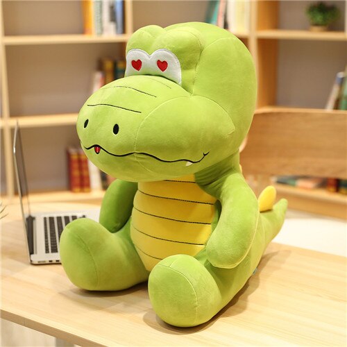 Lustiges Dinosaurier Krokodil Stofftier im Comic Look (25-55cm) kaufen - Dinosaurier.store