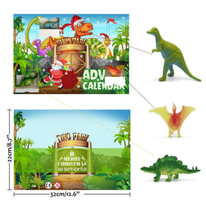 Adventskalender mit Dinosaurier-Figuren und Spielmatte kaufen - Dinosaurier.store