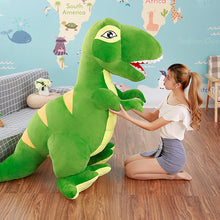 Laden Sie das Bild in den Galerie-Viewer, XXL Dinosaurier Stofftier bis zu 150cm! T-Rex Mega Groß Kuscheltier Dino kaufen - Dinosaurier.store