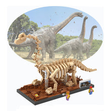Laden Sie das Bild in den Galerie-Viewer, Tyrannosaurus Plesiosaurus Fossil Dinosaurier Modelle Baustein Set kaufen - Dinosaurier.store