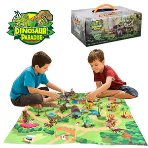 Dinosaurier Spielmatte mit Figuren Dino Spielzeug Set kaufen - Dinosaurier.store