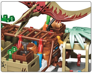 Jurassic World Bausteinset Dino mit mysteriösem Wasserfall und Pterosaurier kaufen - Dinosaurier.store