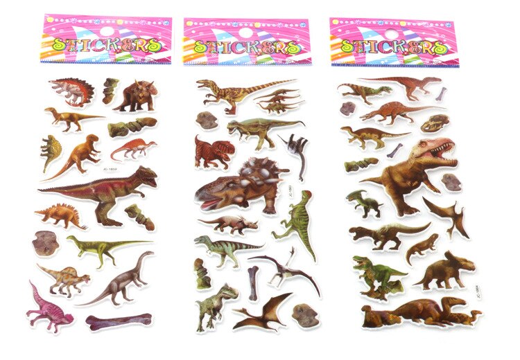 3D-Aufkleber, Dinosaurier, 19 x 10 cm, 2 Blatt - HEMA