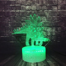Laden Sie das Bild in den Galerie-Viewer, Tegosaurus Dinosaurier 3D LED Lampe Nachtlicht kaufen - Dinosaurier.store