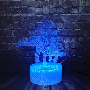 Tegosaurus Dinosaurier 3D LED Lampe Nachtlicht kaufen - Dinosaurier.store