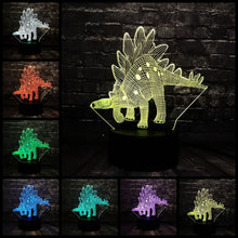 Laden Sie das Bild in den Galerie-Viewer, Tegosaurus Dinosaurier 3D LED Lampe Nachtlicht kaufen - Dinosaurier.store