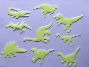 Leuchtende Dinosaurier Dino Aufkleber Luminous Sticker 8 Stk. kaufen - Dinosaurier.store