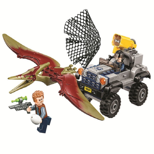 Jurassic World Dinosaurier Jeep Baustein Set mit 138 Teilen Dino Spielzeug kaufen - Dinosaurier.store