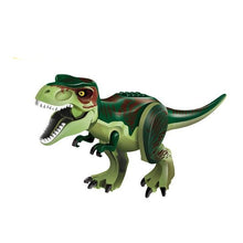 Laden Sie das Bild in den Galerie-Viewer, Jurassic World Grüner T-Rex 28cm Spielzeug Baustein Figur kaufen - Dinosaurier.store