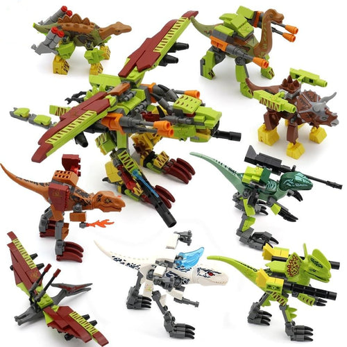 Jurassic World Dinosaurier Baustein Set mit 8 Dinos kaufen - Dinosaurier.store