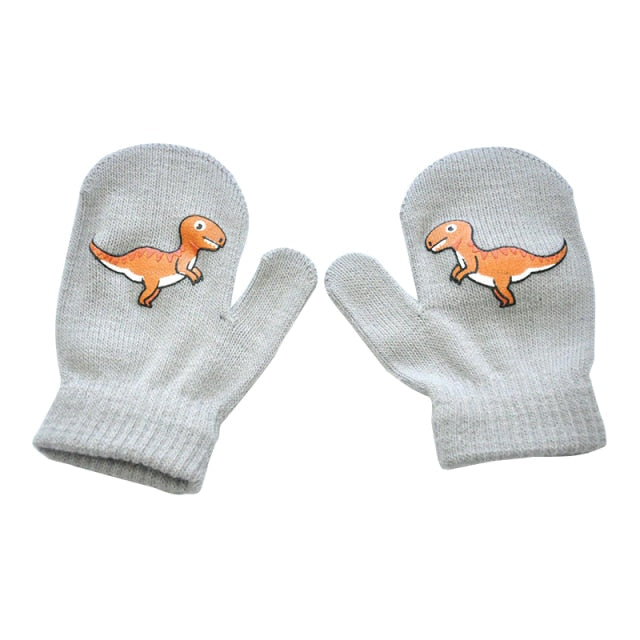 warme handschuhe kinder Warme Winter Kinder Handschuhe mit Dino Motiv – Dinosaurier.store