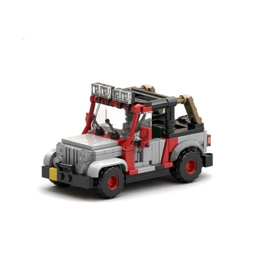 Jurassic Park Jeep Auto Fahrzeug Baustein Set (211 Teile) kaufen - Dinosaurier.store