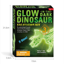Laden Sie das Bild in den Galerie-Viewer, Dinosaurier Ausgrabungsset mit Dino Skelett - Leuchtet im Dunkeln kaufen - Dinosaurier.store