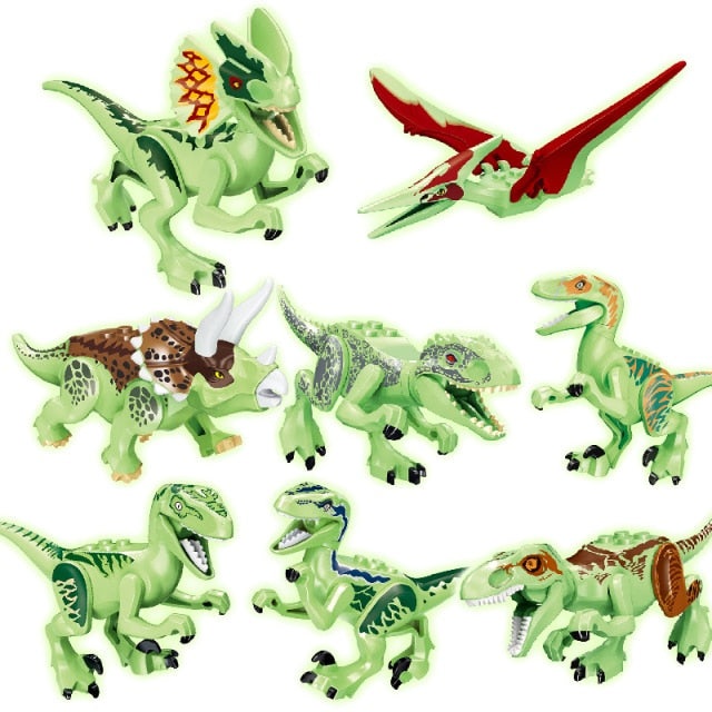 Grüne Dinosaurier im Set (8 Dinosaurier Spielzeug Figuren) kaufen - Dinosaurier.store