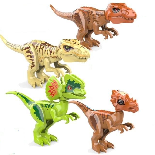 4er Set Dinosaurier Raptoren Figuren mit Sound Funktion kaufen - Dinosaurier.store