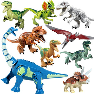 9er Set Dinosaurier Baustein Figuren aus Jurassic World kaufen - Dinosaurier.store