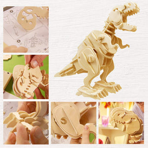Interaktives Bauset aus Holz - Walking T-Rex Spielzeug kaufen - Dinosaurier.store