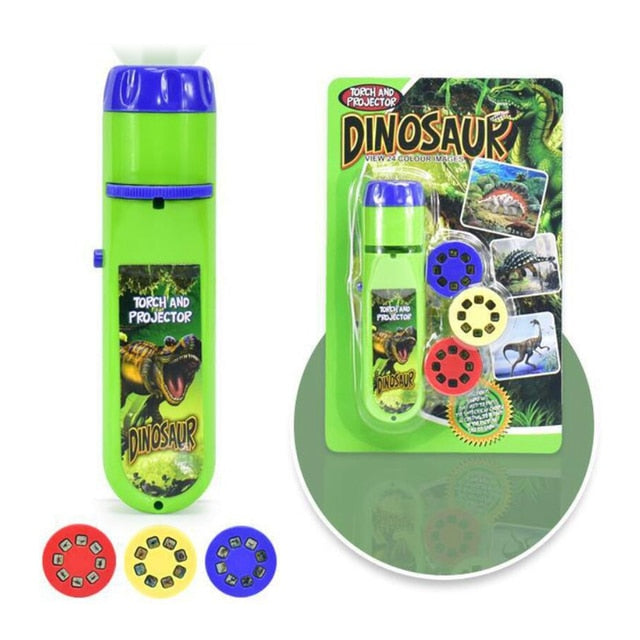 Taschenlampe / Projektor mit vielen Dino Motiven kaufen - Dinosaurier.store