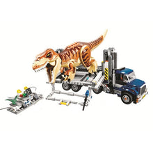 Laden Sie das Bild in den Galerie-Viewer, Jurassic World Dinosaurier mit LKW Baustein Spielzeug Set kaufen - Dinosaurier.store