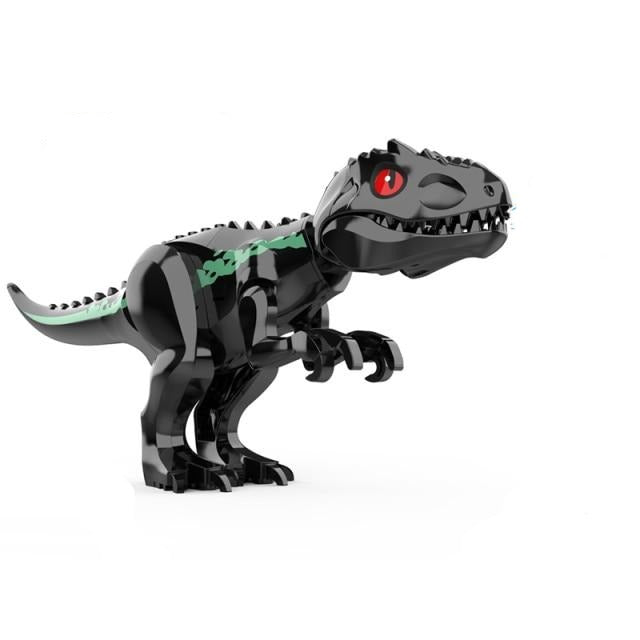 Schwarzer T-Rex mit Sound Funktion Baustein Figur kaufen - Dinosaurier.store