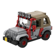 Dinosaurier Jeep Baustein Set (222 Teile) Jurassic Park Jeep kaufen - Dinosaurier.store