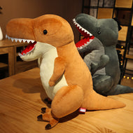 Witzige Dino Kuscheltiere im Comic Cartoon Look: Langhals Dino, T-Rex oder Triceratops kaufen - Dinosaurier.store