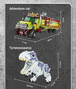 T-Rex Dinosaurier mit LKW Baustein Set (538 Teile) kaufen - Dinosaurier.store
