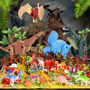 Dinosaurier Spiel Set mit Figuren und Spielmatte (90 Teile) kaufen - Dinosaurier.store