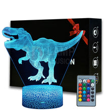 Laden Sie das Bild in den Galerie-Viewer, Tyrannosaurus Rex Nachtlicht, Lampe mit Farbwechsel kaufen - Dinosaurier.store