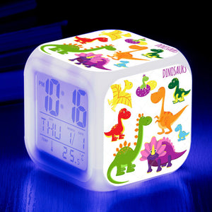 LED Digital Wecker mit Dinosaurier Print und Licht kaufen - Dinosaurier.store