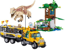 Laden Sie das Bild in den Galerie-Viewer, Ideas Jurassic Tyrannosaurus Transport Truck Klemm Baustein Set kaufen - Dinosaurier.store